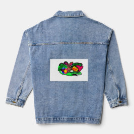 Konijn lente liefde denim jacket