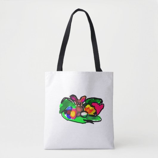 Konijn lente liefde tote bag (Voorkant)