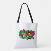 Konijn lente liefde tote bag (Achterkant)