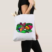 Konijn lente liefde tote bag (Dichtbij)