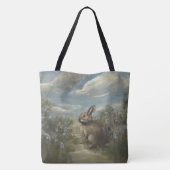Konijn Lente Op1 Tote Bag (Achterkant)