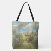 Konijn Lente op2 Tote Bag (Achterkant)