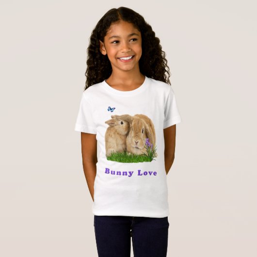 Konijn Liefde T-shirt (Voorkant volledig)
