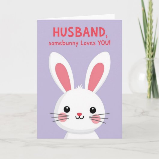 Konijn Liefdesbriefkaart Kaart (Voorkant)