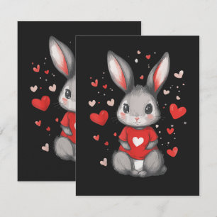 Konijn Liefhebber Hart Meisje Kaart