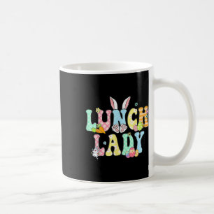 Konijn Lunch Dame Grappig Ei Paasdag Bloemig Koffiemok