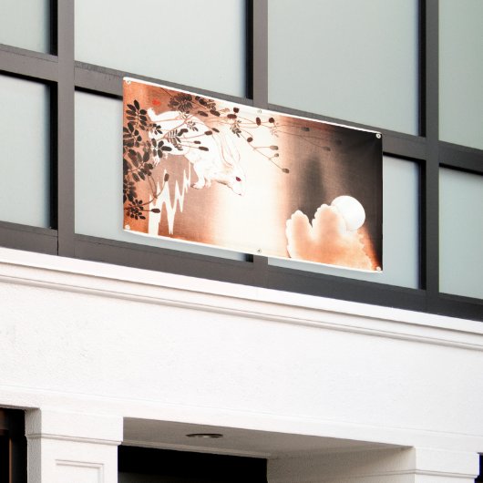 KONIJN & MAAN JAPANSE PRINT VOOR KINDEREN Banner (Buitenkant Gebouw)