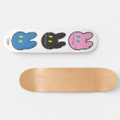 Konijn Mascotte Skateboard (Horizontaal)