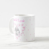 Konijn Meisje Roze Koffiemok (Voorkant links)