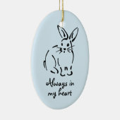 Konijn Memorial Ornament (Rechts)