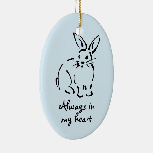 Konijn Memorial Ornament (Rechts)