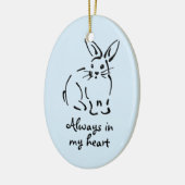 Konijn Memorial Ornament (Links)