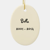  Konijn Memorial Ornament (Achterkant)