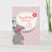 Konijn Met Ballonnen Kaart (Voorkant)