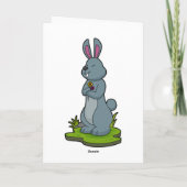 Konijn met bloemen kaart (Achterkant)