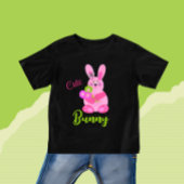 Konijn met bloemetjes baby T-shirt