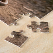 konijn met boomstamper in een kruiwagen legpuzzel (Zijkant)