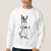 Konijn met bovenhoed en stropdas trui (Voorkant)