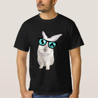 Konijn met bril, Badass Funny Bunny, Rabbit Pa T-shirt