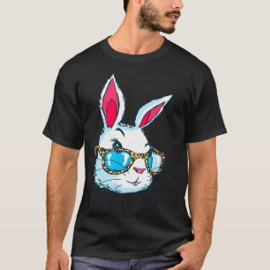 Konijn Met Bril, Paashaas, Vrouwen Meisjes Schatti T-shirt
