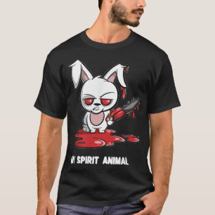 Konijn met Chainsee My Spirit Animal Evil Bunny T-shirt