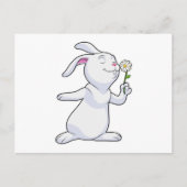 Konijn met Daisy Briefkaart (Voorkant)