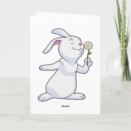Konijn met Daisy Kaart (Achterkant)