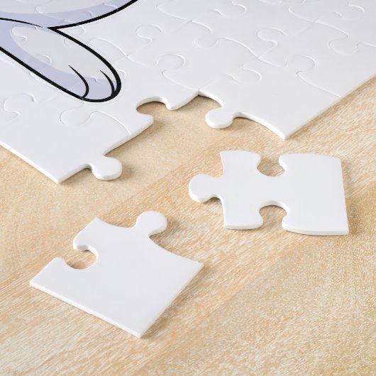 Konijn met Daisy Legpuzzel (Zijkant)