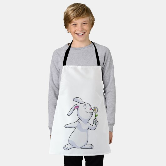 Konijn met Daisy Schort (Gedragen)