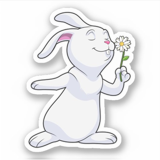 Konijn met Daisy Sticker (Voorkant)