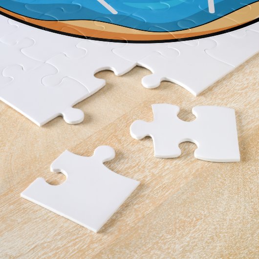 Konijn met Donut Legpuzzel (Zijkant)