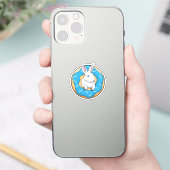 Konijn met Donut Sticker (Telefoon)