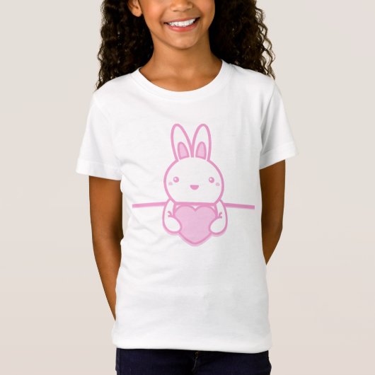 Konijn_met_een_hart T-shirt (Voorkant)