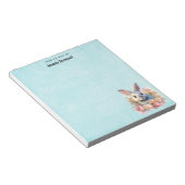 Konijn met een krans van rozen Moois Notitieblok (Schuin)
