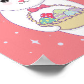 konijn met een oestemmandje poster (Hoek)