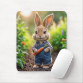 Konijn met een wortel muismat (Met muis)