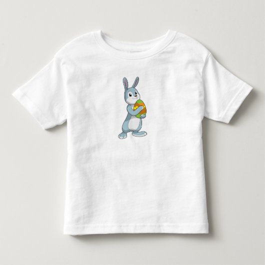 Konijn met eieren kinder shirts (Voorkant)