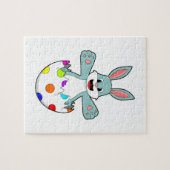 Konijn met eieren legpuzzel (Horizontaal)