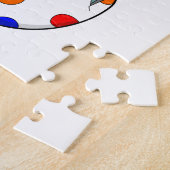 Konijn met eieren legpuzzel (Zijkant)