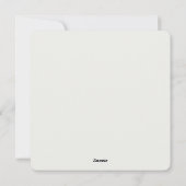 Konijn met Flaporen Wonder Feestdagenkaart (Achterkant)