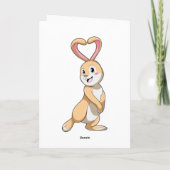 Konijn met Hart Kaart (Achterkant)