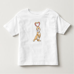 Konijn met hart kinder shirts
