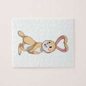 Konijn met hart legpuzzel (Horizontaal)