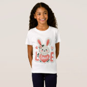Konijn met Hart T-shirt (Voorkant volledig)
