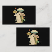 Konijn met  katoenkern esthetisch konijn op muizen visitekaartje (Voorkant / Achterkant)