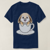 Konijn met koffie t-shirt (Design voorkant)