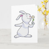Konijn met Madeliefje Kaart (Gele Bloem)