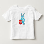 Konijn met paasei kinder shirts (Voorkant)