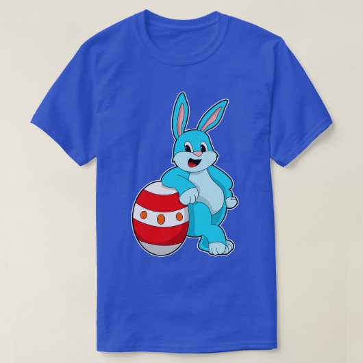 Konijn met paasei t-shirt (Design voorkant)