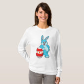 Konijn met paasei t-shirt (Voorkant volledig)